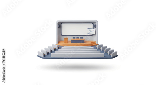 Modern Electronic Device with Multiple Buttons and Screen Display.