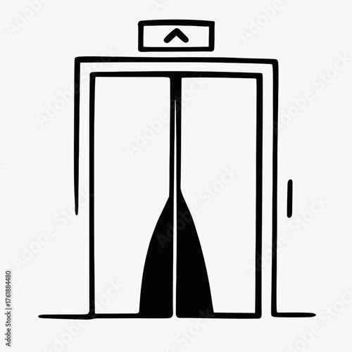 Elevator doors closing