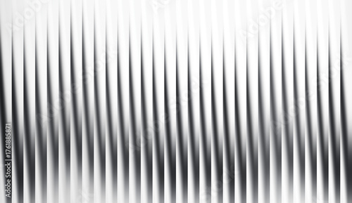 A graphic abstract illustration of vertical stripes with light and shadow. The image features a pattern of lines creating a sense of depth