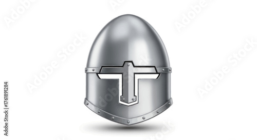 Medieval Knights Great Helm with Cross Detail.