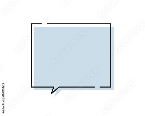 シンプルな破線吹き出し