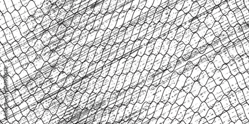 Mesh texture for fishing nets. Grunge pattern for sportswear or soccer goal volleyball net basketball modern. Simple art illustrations line soccer style