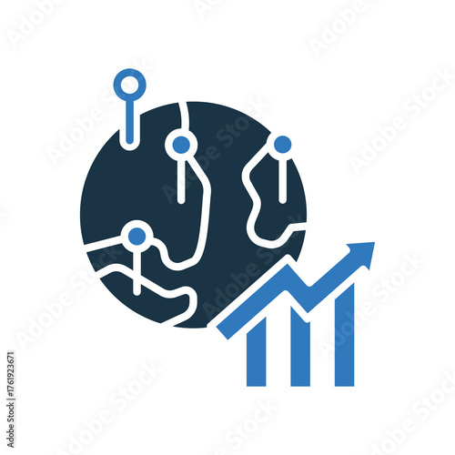 Emerging Markets mixed color icon