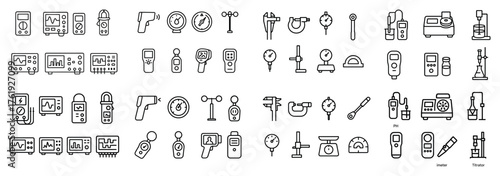 Measurement instrument icons collection