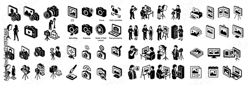 Photography and editing icons collection
