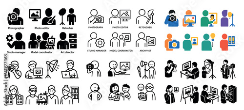 People in creative photography and design roles