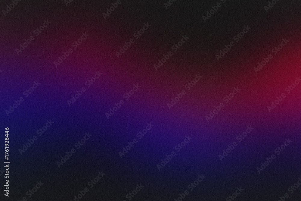 Obraz premium Dark Gradient Background With Blue Purple And Red Hues And Grain abstract texture