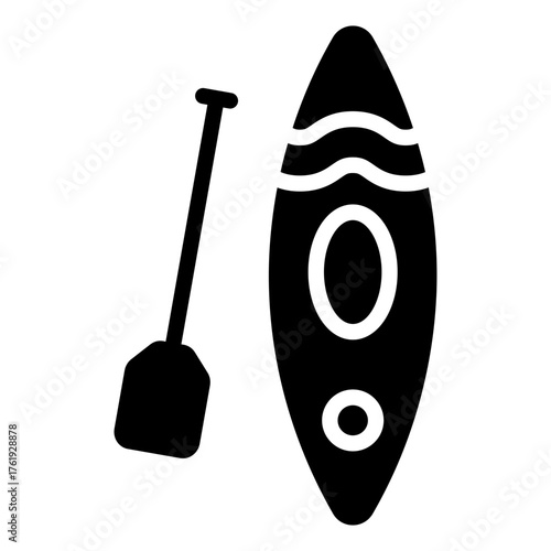 Paddle surf icon