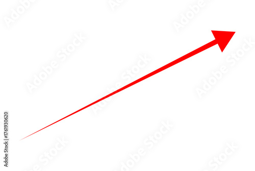 Red arrow up - Red arrow for business graph
