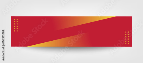 Red and Orange Gradient LinkedIn Banner Background Design Template