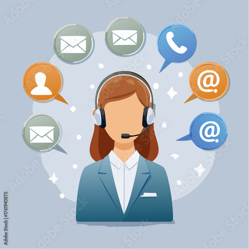 Exzellenter Kundenservice: Vektor-Konzept für Support und Zufriedenheit