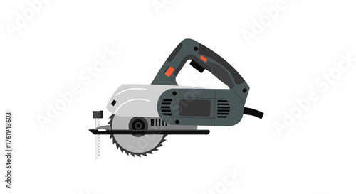 Circular Saw Illustration A Detailed Look at Carpentry Tools