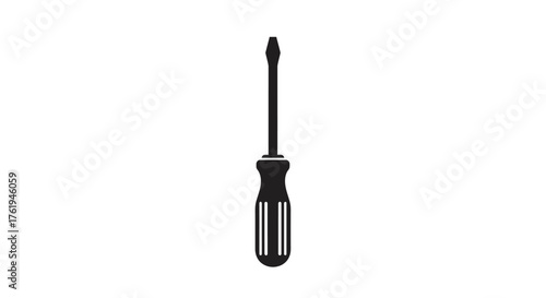 Screwdriver Silhouette Essential Tool for DIY Projects and Home Repairs