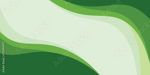 Modern soft and smooth abstract background with gentle green wavy shapes. It evokes a sense of nature, freshness, and organic flow, perfect for eco-friendly themes, health and wellness promotions