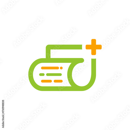 medical billing icons are green and orange