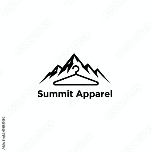 Summit Apparel Logo: Outdoor Clothing, High Quality Fashion, and Mountain Hiker Gear.