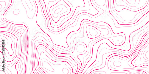 Topographic map design purple color line