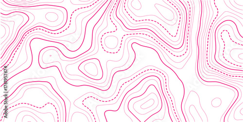 Topographic map design purple color line