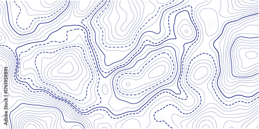Fototapeta premium Abstract backdrop Topographic contour map white backgrounds line. Transparent PNG Topographic line map