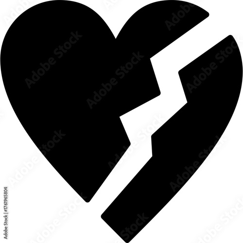 Free Download Broken Heart Icon - GFXLoad