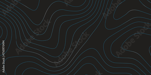 Abstract black and white background with a modern design and line pattern showcasing fractal technology art and swirl motion