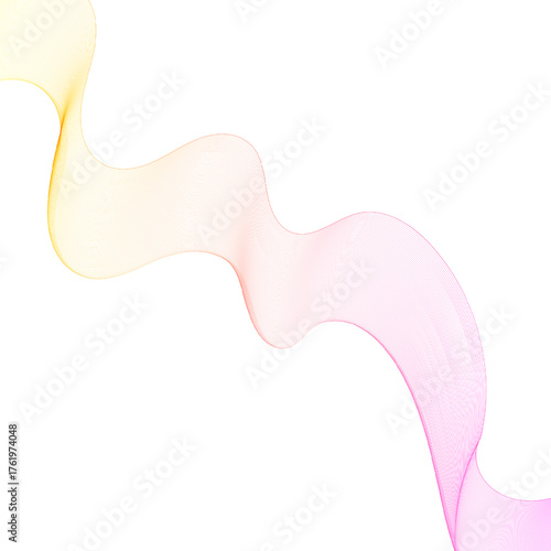 Abstract gradient wave of thin lines floating in space. Eps 10