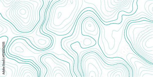 Topographic map background geographic line map with elevation assignments. Modern design with White background with topographic wavy pattern design.
