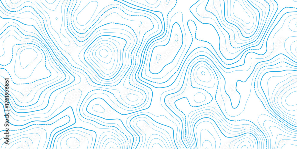 Fototapeta premium Topographic map pattern background vector. Abstract mountain terrain map background with abstract shape line texture. Use for template, wallpaper, web vector illustration. 