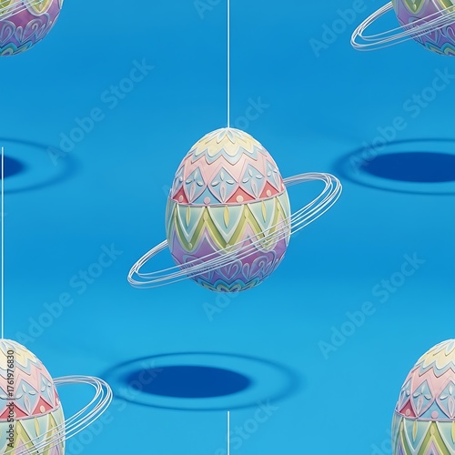 Easter Egg Planets - A Whimsical Space Celebration.