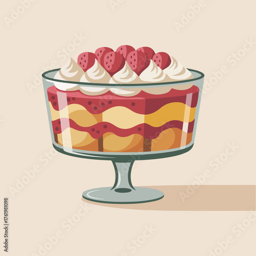 British Pudding Day illustration pack with traditional desserts, pudding board, retro ad collage, recipe card, and modern healthy dessert art.