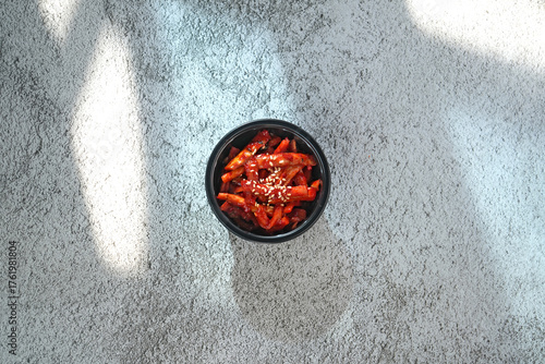 무말랭이를 촬영한 모습입니다.