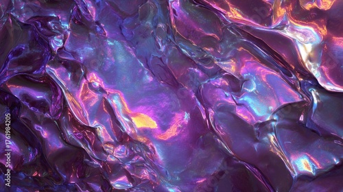 Wallpaper Mural Iridescent fractured geological formation Torontodigital.ca