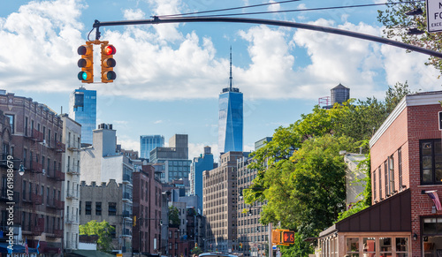 Blue sky in Greenwich village