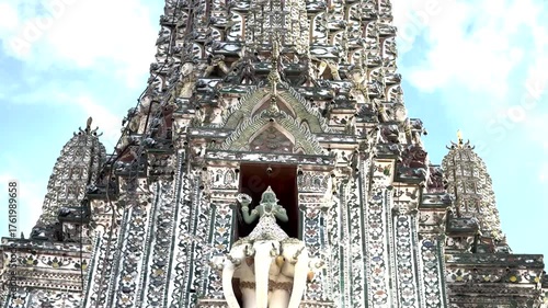 Decorative Temple Facade with Intricate Details