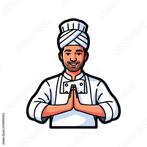 Indian chef restaurant cuisine hospitality professional turban