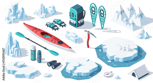 Arctic adventure essentials: kayaking and mountaineering in icy terrain