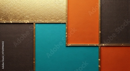 Colorful Geometric Abstraction - A Modern Art Composition.