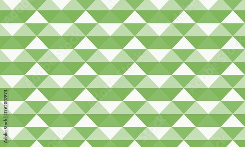 Geometric pattern of green triangles creating a modern abstract background design on transparent background