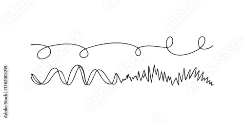 Hand Drawn Wavy Line Art Motion Graphic