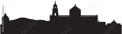 Puebla Mexico Skyline Silhouette Landmark Building Architecture Travel Famous Scenery Cityscape