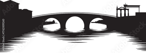 Venice Canal Architectural Silhouette Iconic Italy Waterway Reflection Urban Scenery Landscape
