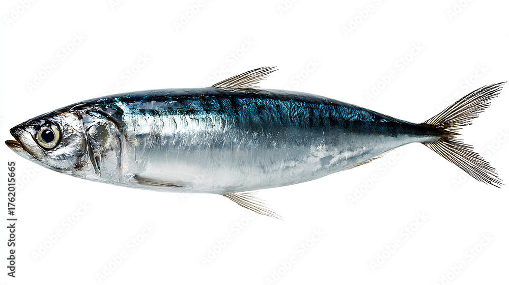 Fototapeta premium Isolated Sardine Fish on White Background