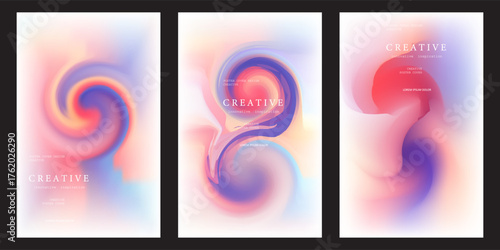 Creative Abstract Gradient Creative Abstract Gradient Poster With Soft Pastel Blur For Inspiration 