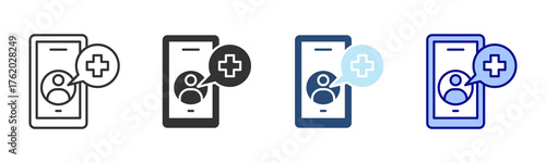 Consultation Icon Set. Designed In Multi Style