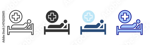 Patient Icon Set. Designed In Multi Style