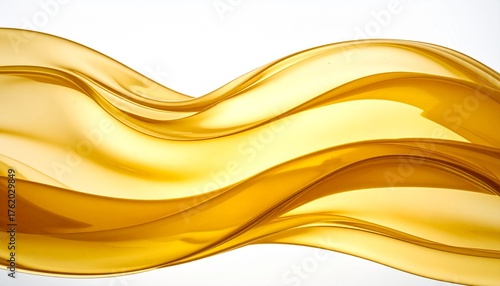 高級感ある潤いやエイジングケア、スキンケアの金色の美容液　ゴールドの水が揺らぐ水面背景