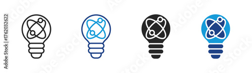 Atom icon set multiple style collection