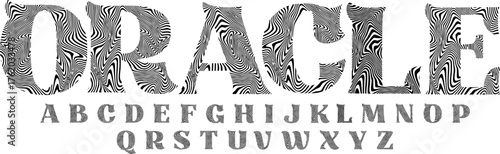 Oracle Psychedelic Font – Wavy Optical Illusion Display Typeface