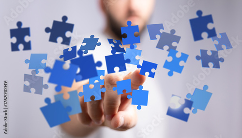 Abstract image of puzzle pi...