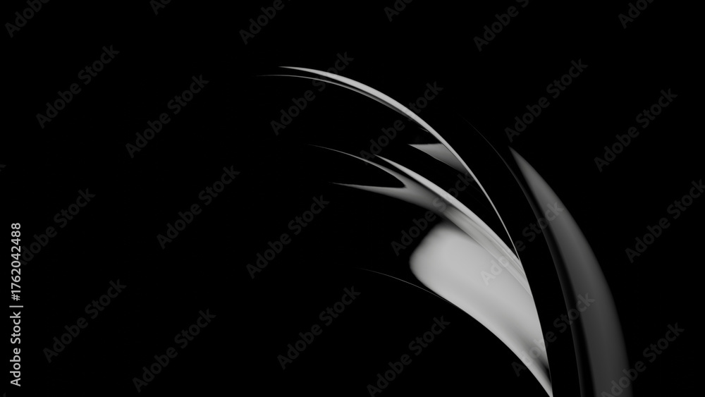 Fototapeta premium Abstract Curved Light Streaks